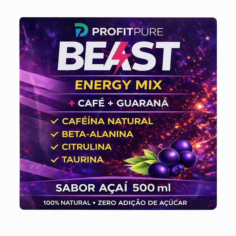 PROFITPURE BEAST — Sabor Açaí 500ml